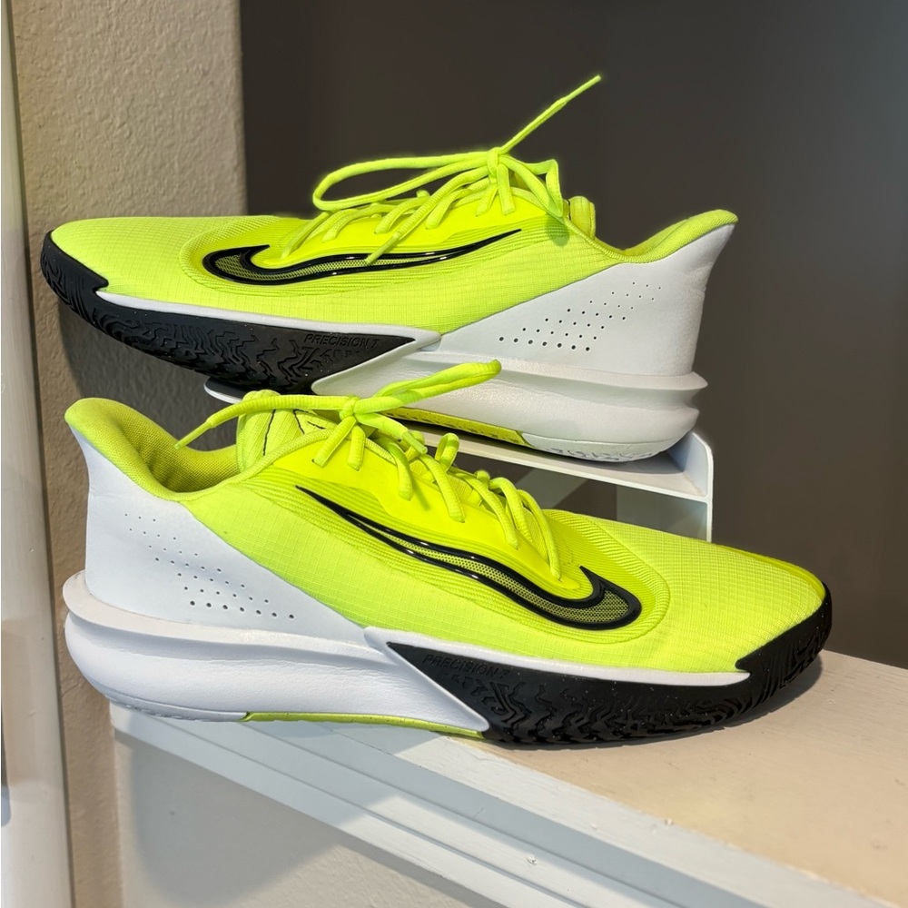 Nike Precision VII FN4322-700 Mens Green Mesh Athletic Basketball Shoes 14
